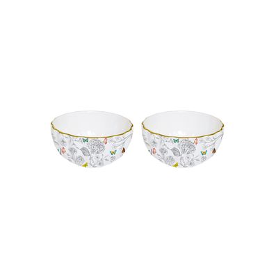 Set de 2 Bowls Fleurs &amp; Papillons