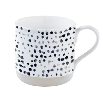 Mug de Porcelana Camouflage Black Dots