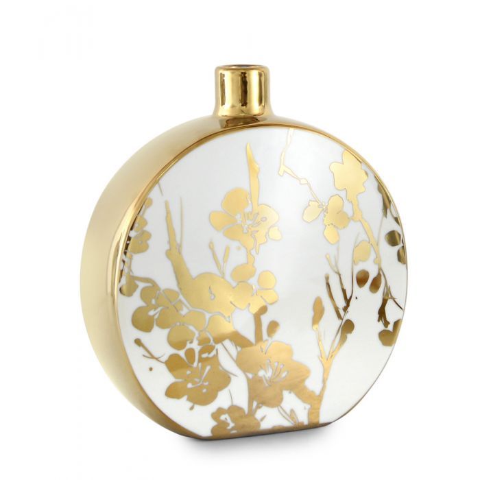 Zareen Vase Redondo Dorado