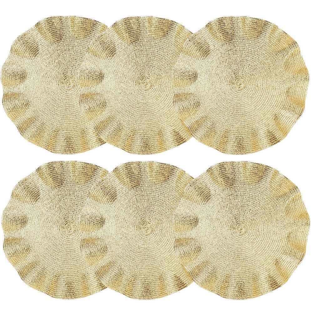Set de 12 Placemats Maddie Dorados