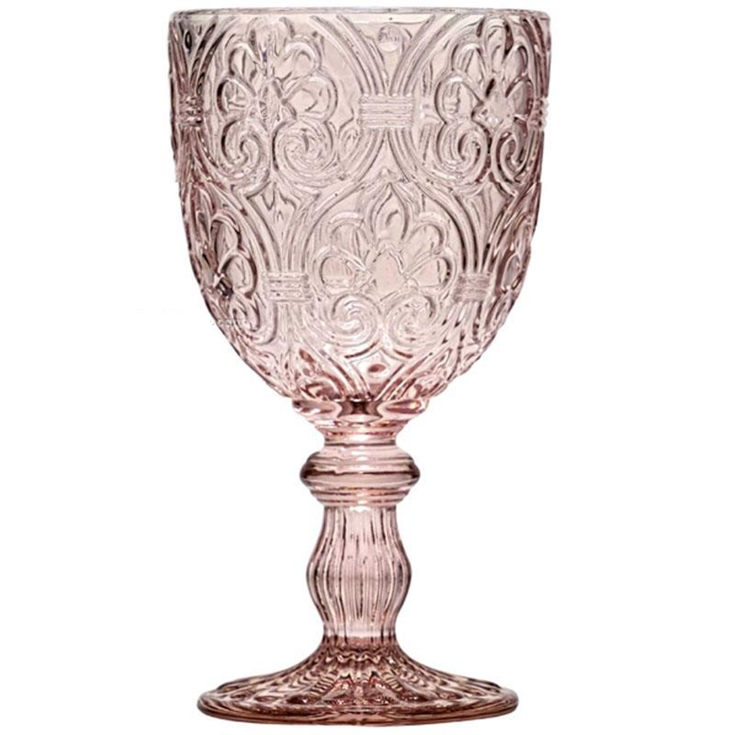 Set de 6 Copas Corinto Rosadas