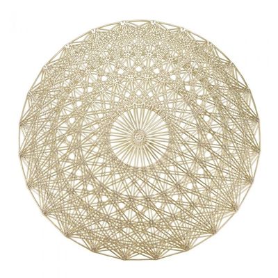 Set de 12 Placemats Macrame Gold