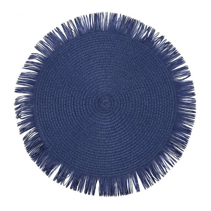 Set de 12 Placemats Tejidos Izzie Blue