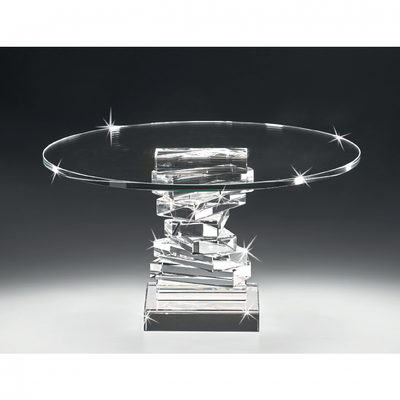 Cake Stand de Cristal con Base de Escalera