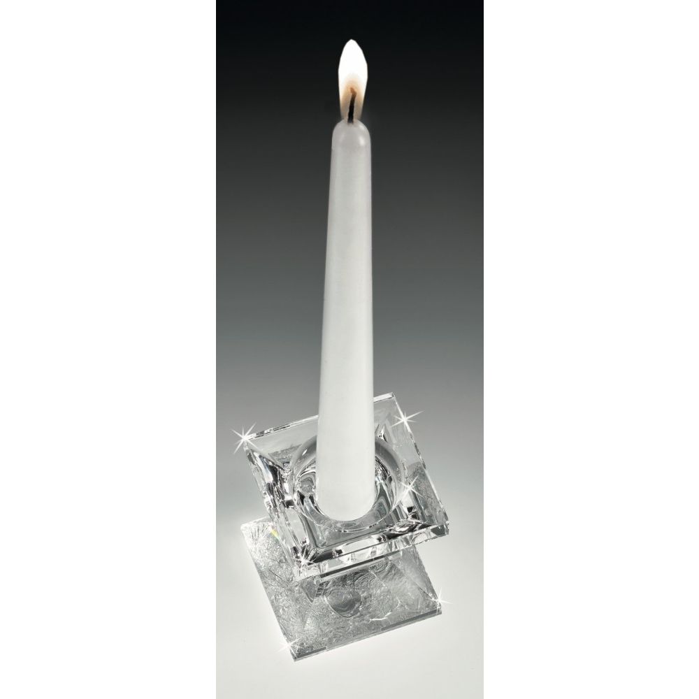 Candelabro con Base Plateada 7cm