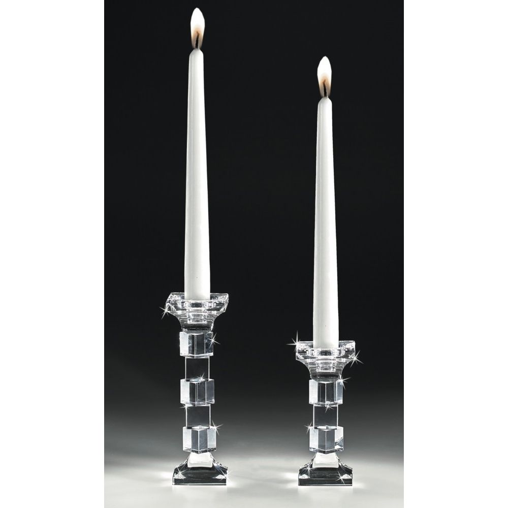 Candelabro de Cristal de 2 Cubos
