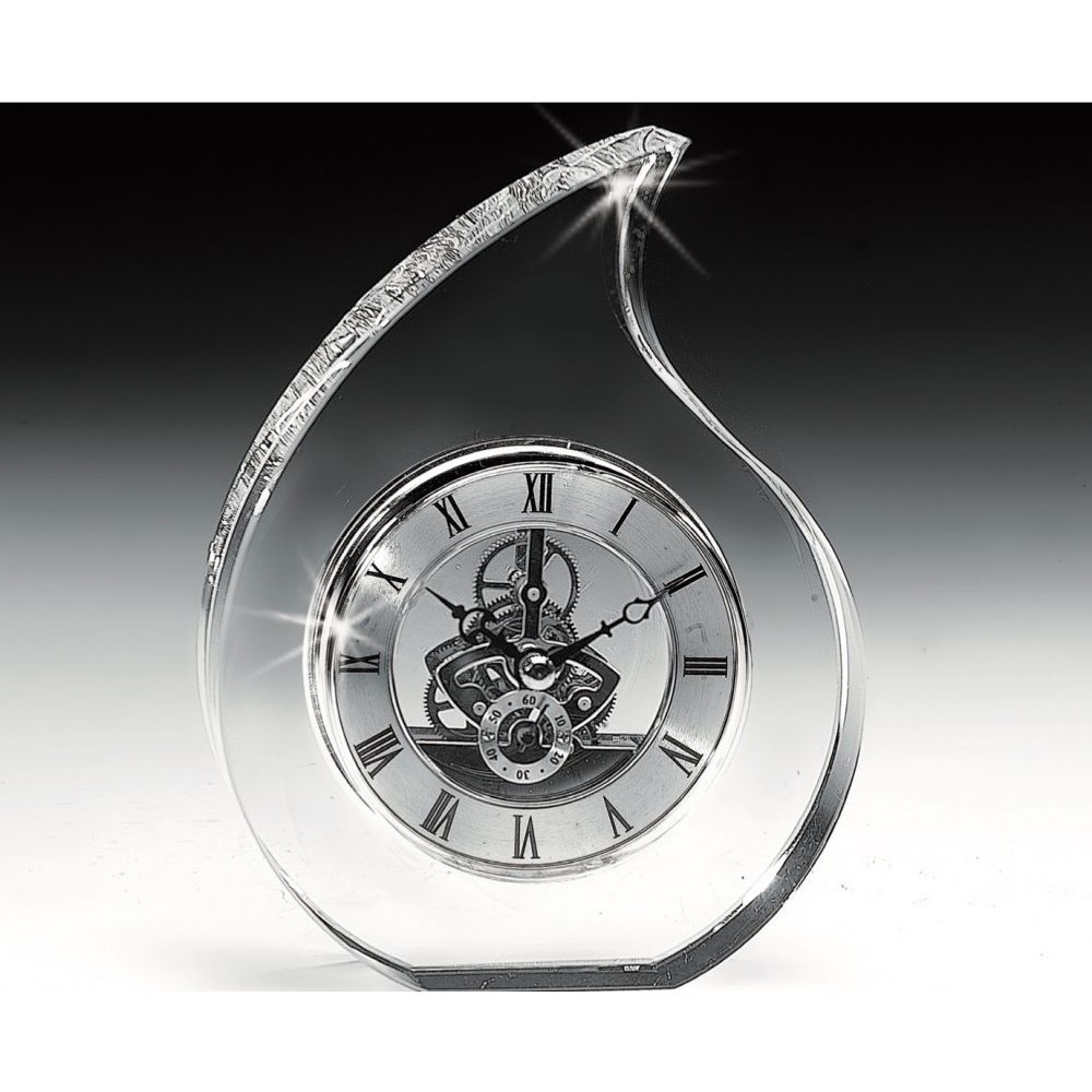 Reloj de Cristal en Forma de Gota