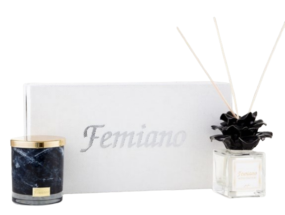 Set de Difusor y Vela Nero Marquina