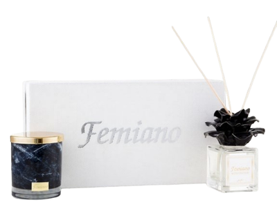 Set de Difusor y Vela Nero Marquina