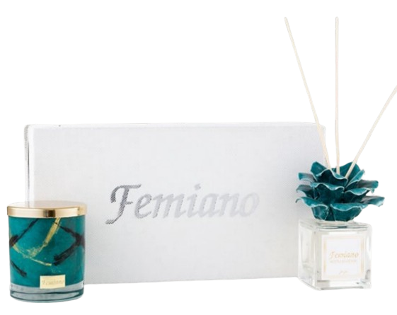 Set de Difusor y Vela Nero Emerald