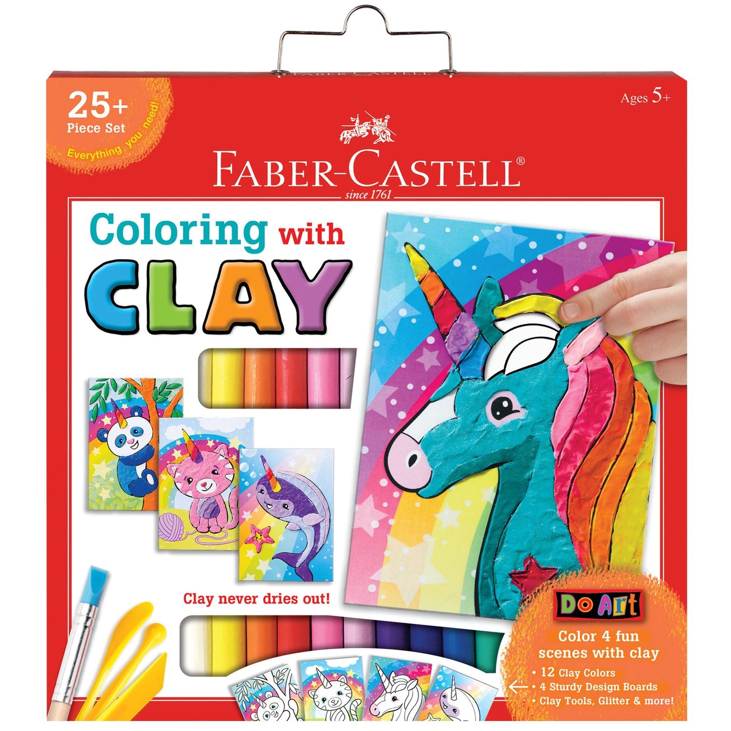 Coloring with Clay Unicorn And Friends