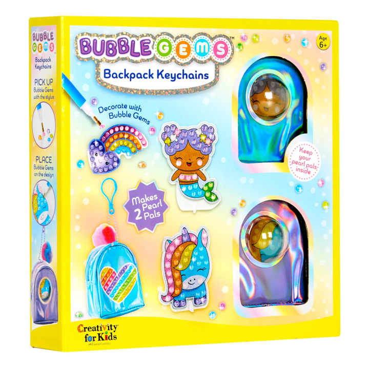 Bubble Gems Backpack Keychain