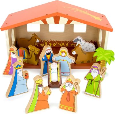 Nacimiento de Madera para Niños