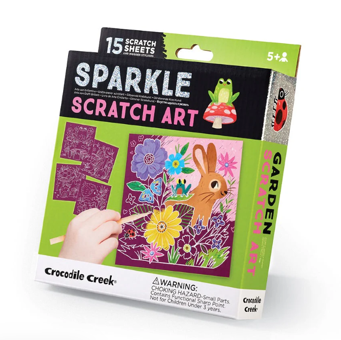 Sparkle Scratch Art Garden