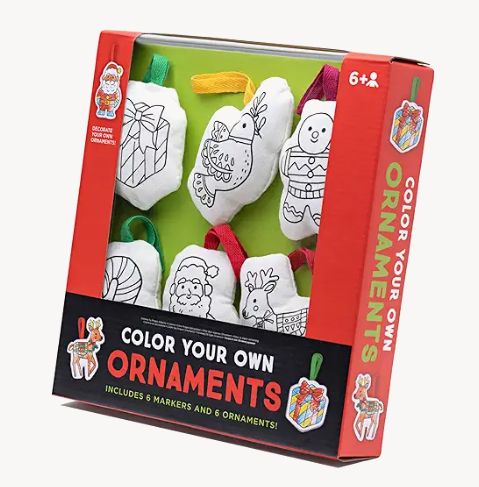 Color Your Own Christmas Ornaments
