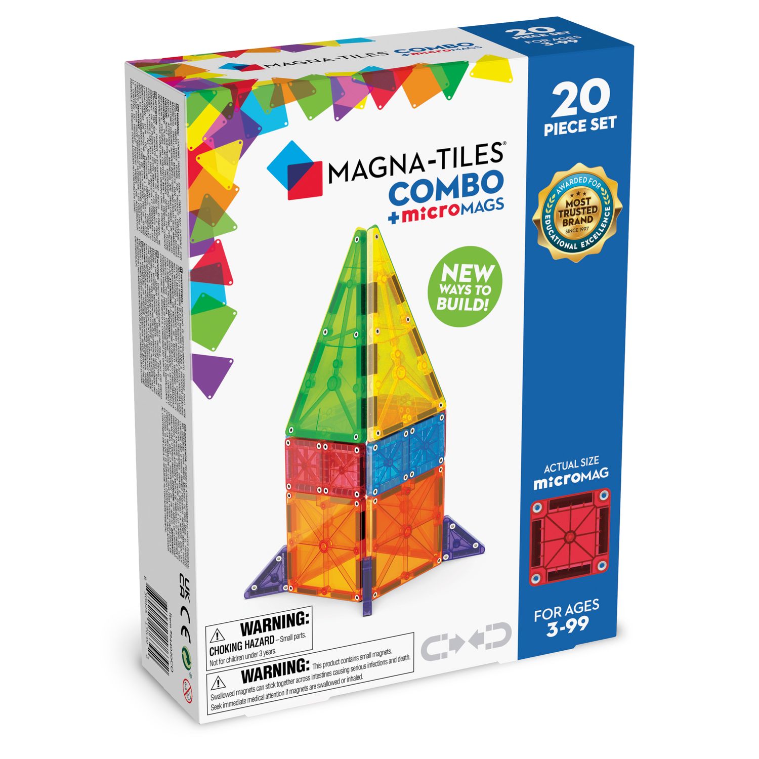 Magna Tiles MicroMags 20 Piece Set
