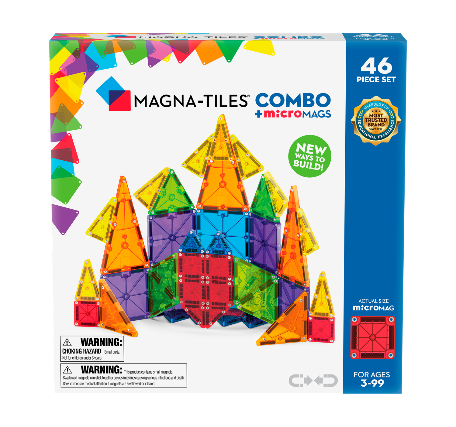 Magna Tiles MicroMags 46 Piece Set