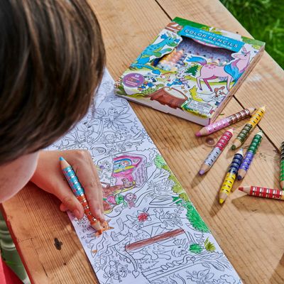 Magical Creatures Color Pencil Mini Mural