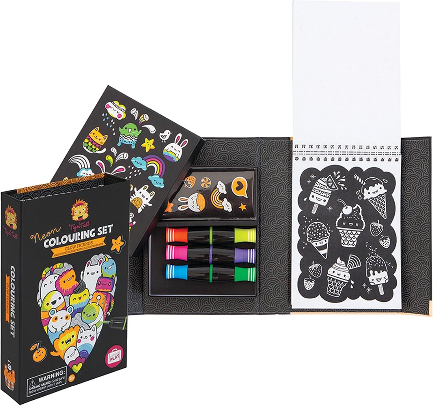 Neon Coloring Set - Glow Friends