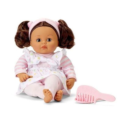 Muñeca My Little Girl Doll Polka Dot Brunette 14&quot;