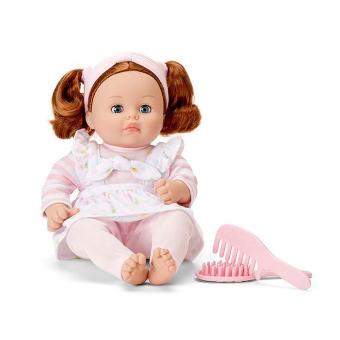 Muñeca My Little Girl Doll Polka Dot Red Hair 14&quot;