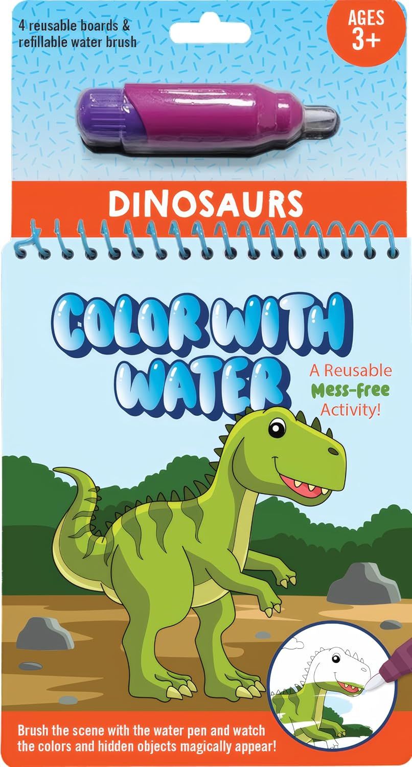 Color with Water Dinosaurs