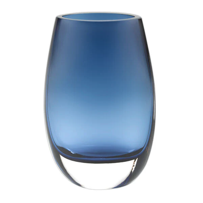 Crescendo Midnight Blue Oval Vase 7&quot;