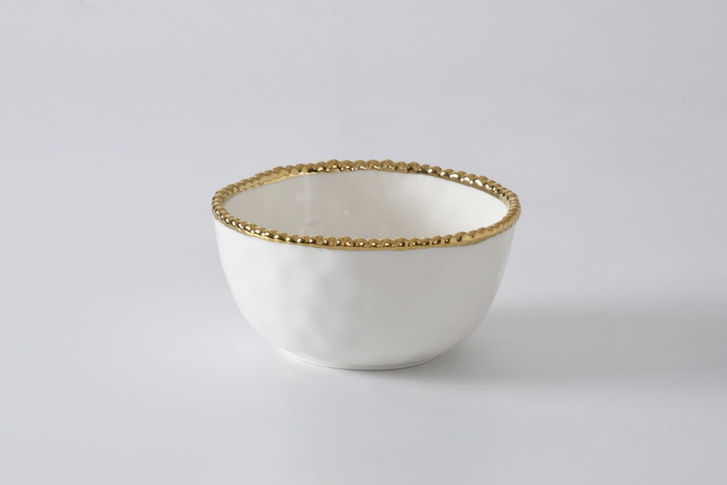 Bowl Redondo Blanco (Dorado)