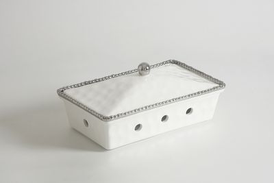 Chafing Dish Rectangular Blanco (Plateado)