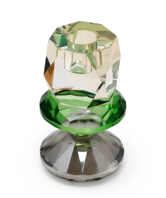 Candelabro de Cristal Tricolor