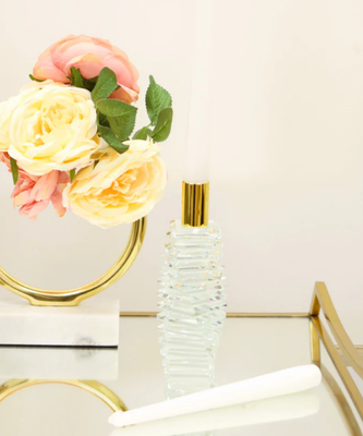 Candelabro de Cristal con Diseño Linear
