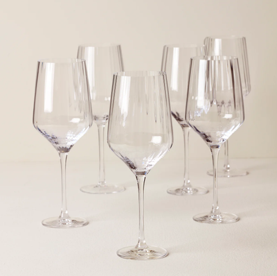 Set de 6 Copas de Vino Angled Tuscany