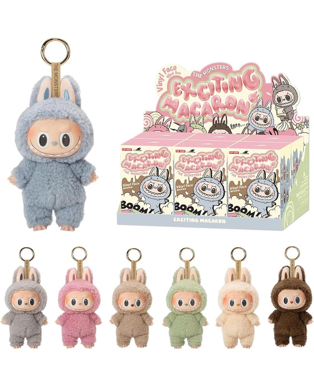 Labubu Blind Box The Monsters Exciting Macaron