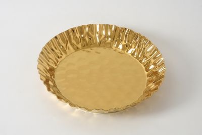 Bandeja Redonda Profunda Dorada