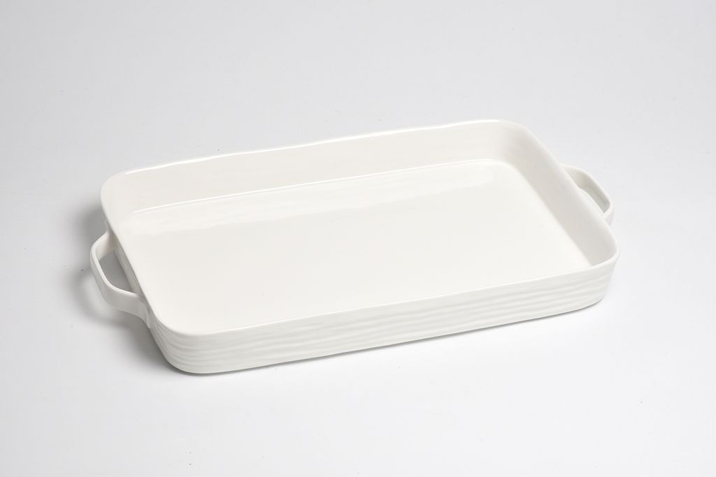 Bandeja Rectangular con Asas Le Blanc