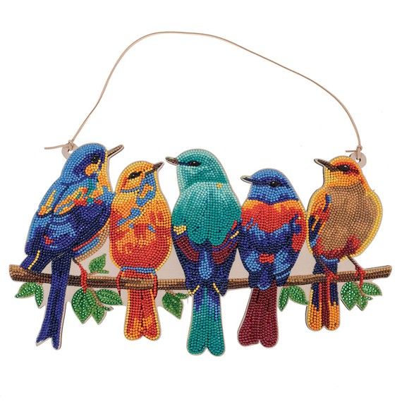 Crystal Art Hanging Song Birds