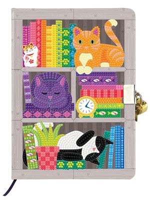 Crystal Art Secret Diary Rainbow Cat Library