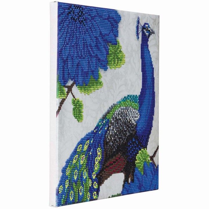 Crystal Art Enmarcado Flowering Peacock