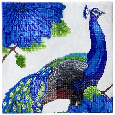 Crystal Art Enmarcado Flowering Peacock