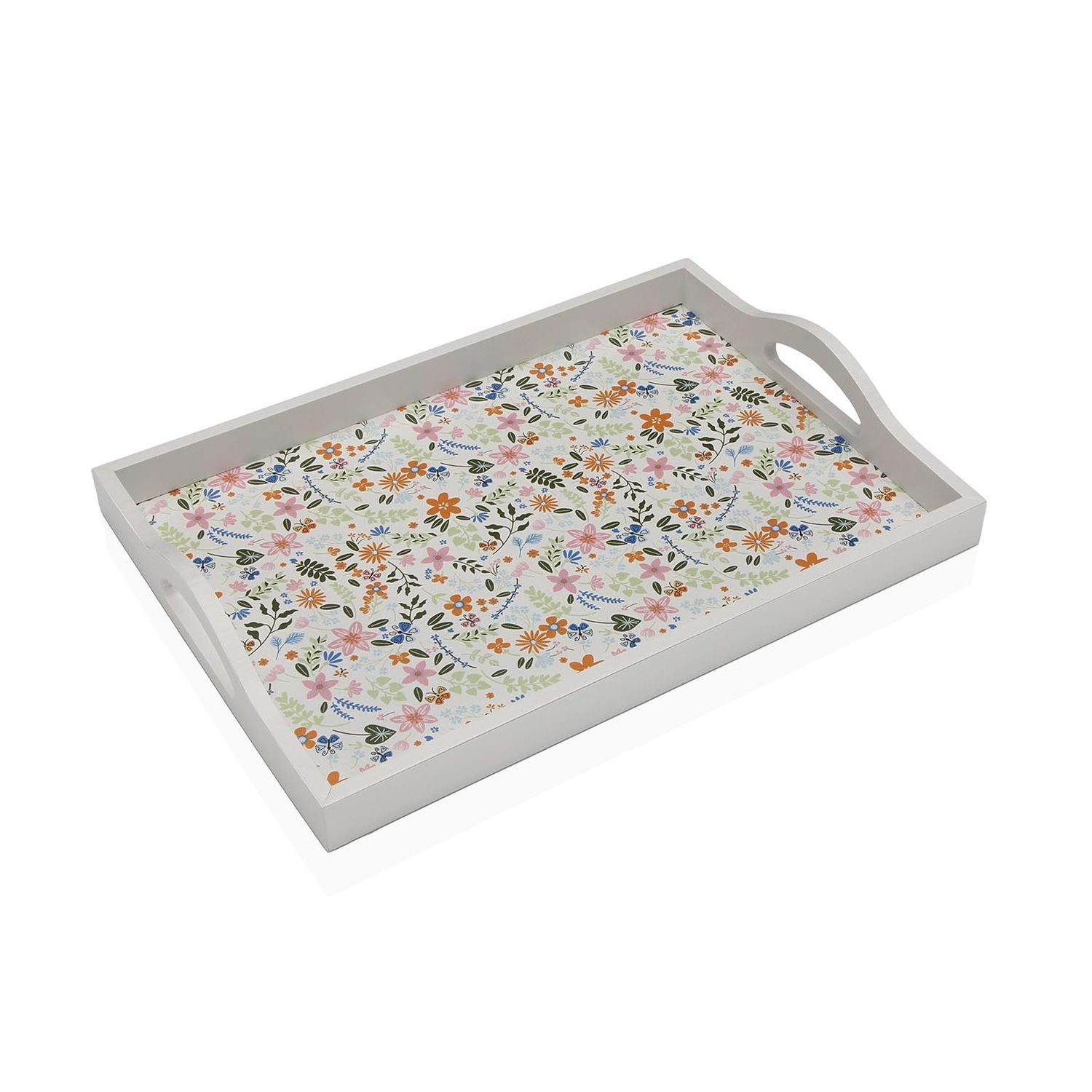 Bandeja de Madera Flowers 34x24cm