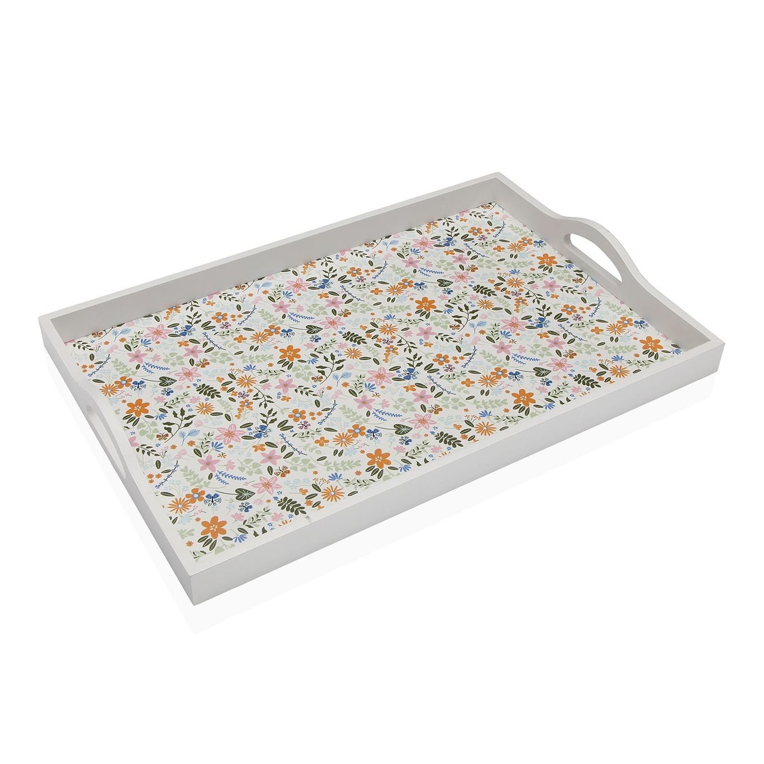 Bandeja Rectangular Flowers