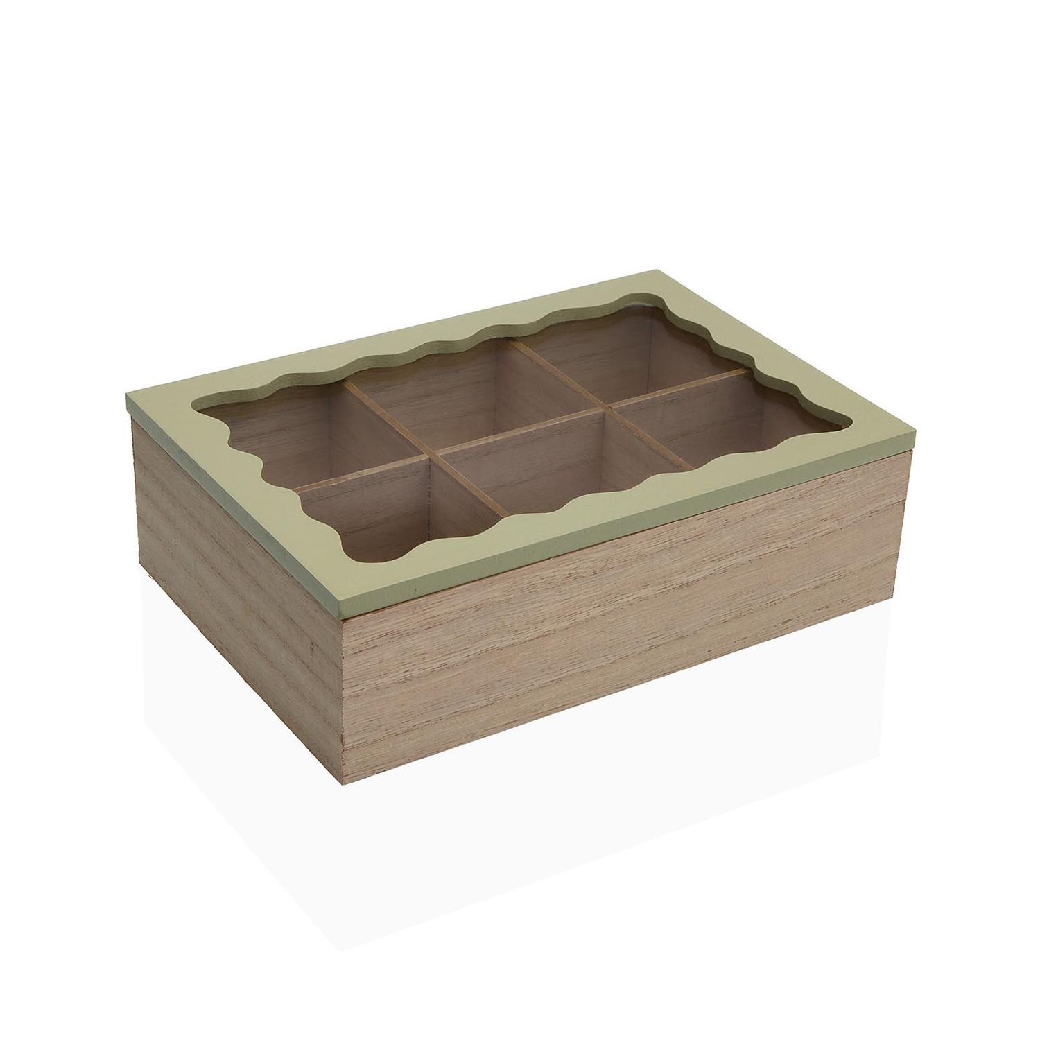 Caja de Te Madera Ondulada