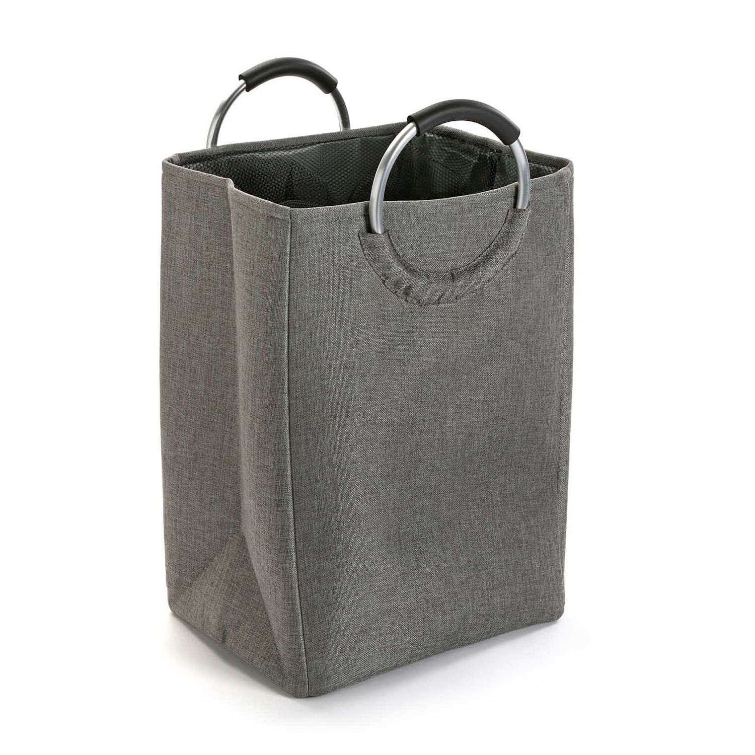 Cesta de Ropa Con Asas Gris Oscuro