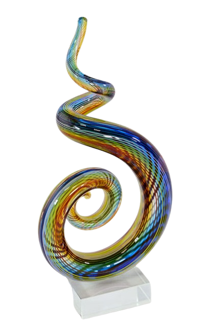 Escultura Multicolor en Base