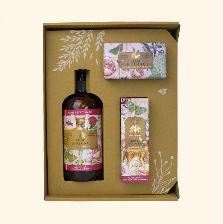 Gift Box Rose and Peony Jabones