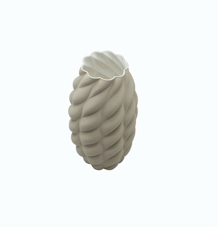 Florero Taupe Claro 25cm