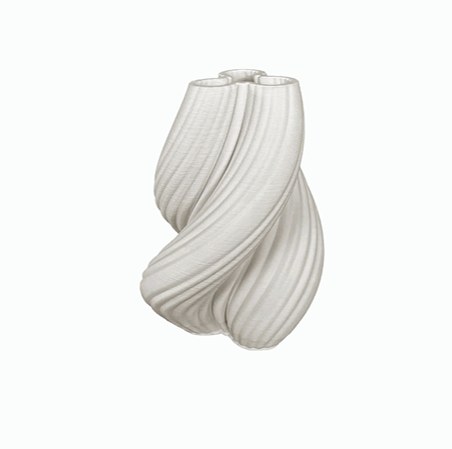 Florero Blanco Twist 42cm