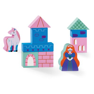 Build And Play Mini Wood Blocks Princess Palace