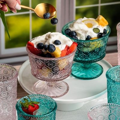 Set de 4 Bowlsitos de Postre Cameo Turquesas