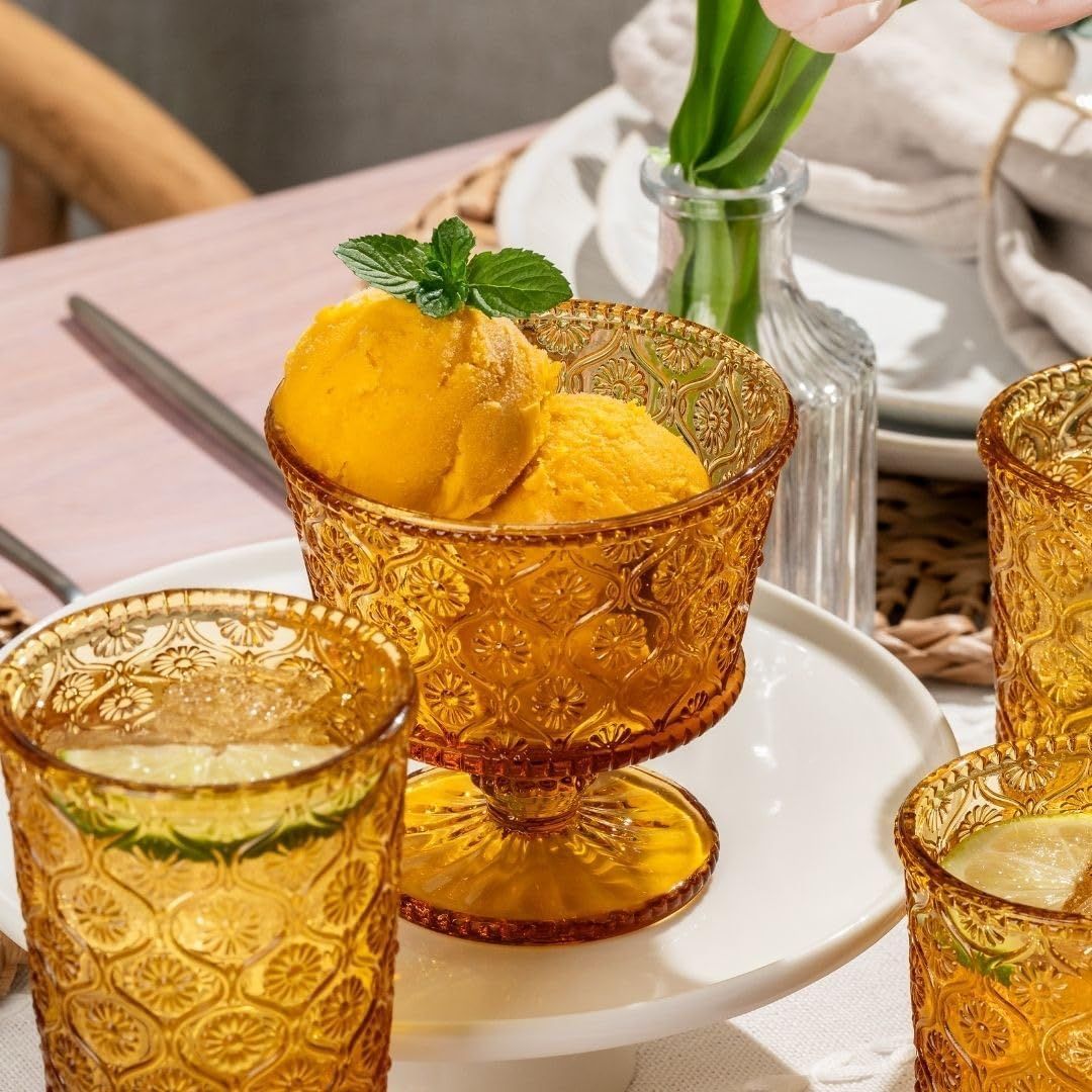 Set de 4 Bowlsitos de Postre Cameo Ambar